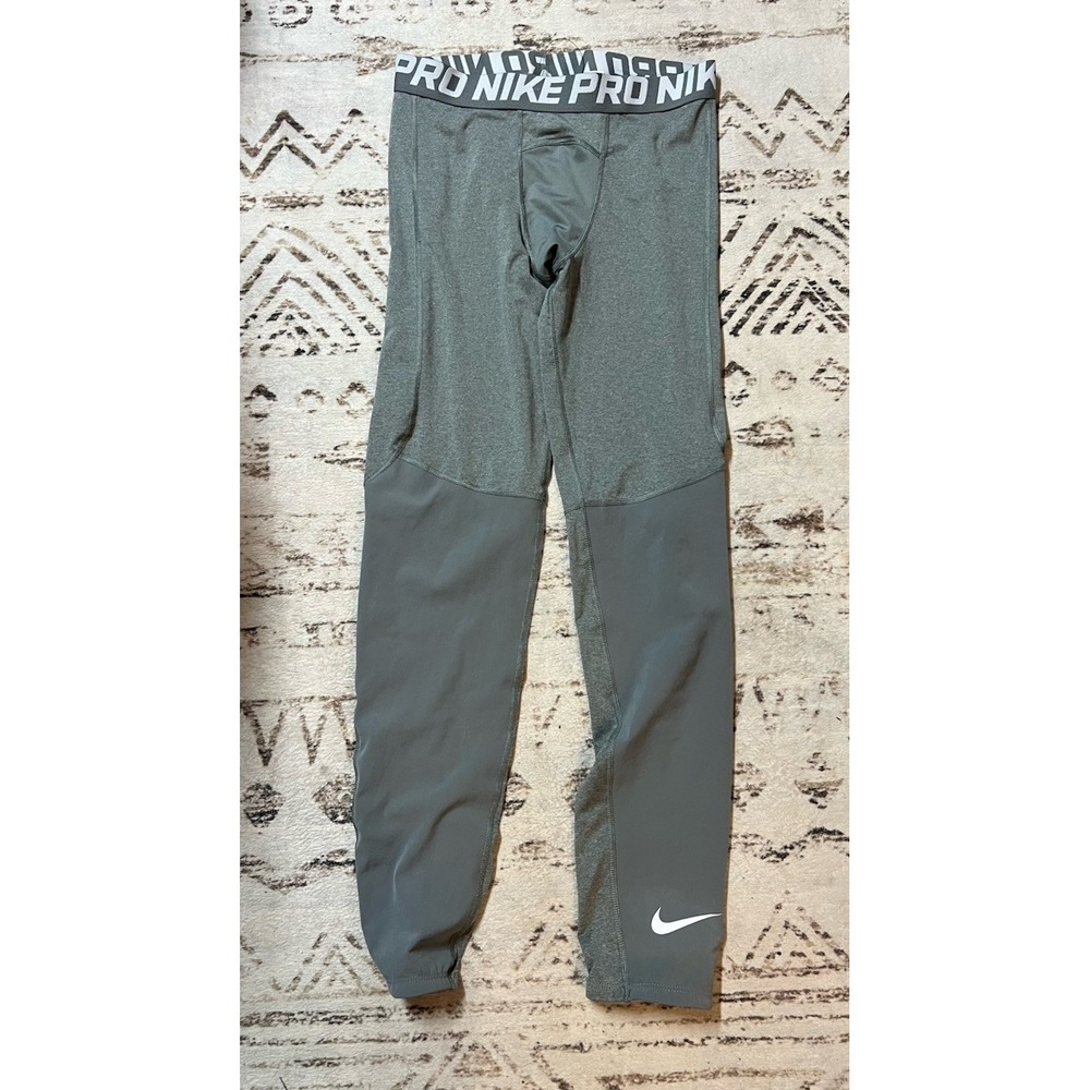 #J159 Nike Pro boys Dri-Fit Full Length Training Tights BV3516 size XL